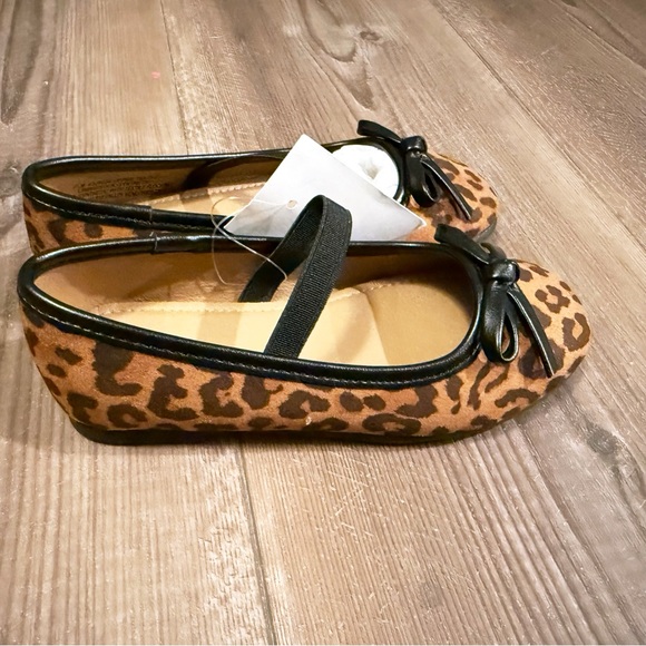 J. Crew Crewcuts Girls' leopard ballet flats size Toddler 9 - Picture 3 of 6